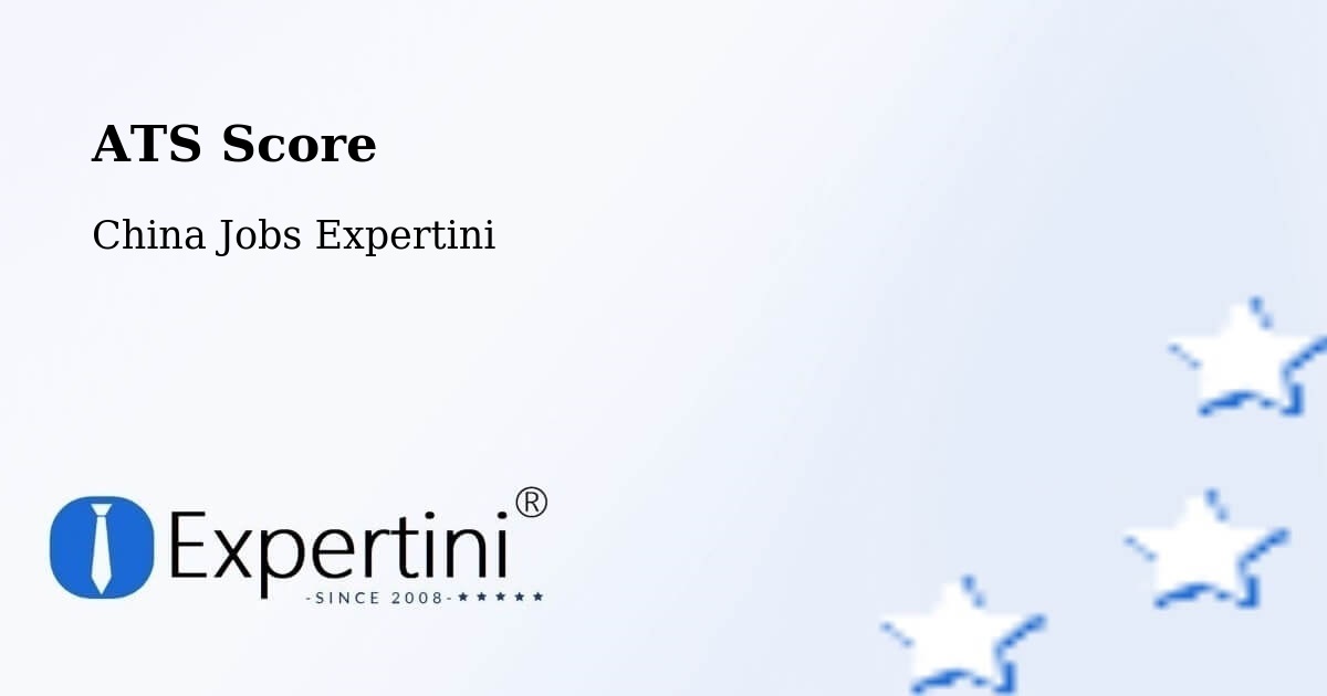 Resume ATS Score & Job Description Match Tool – Beijing - China Jobs Expertini